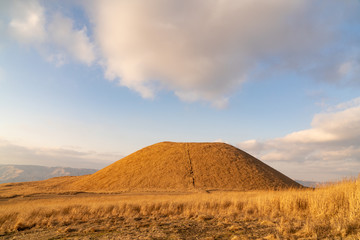 Kamezuka Volcanic Cone in Mount Aso, Japan