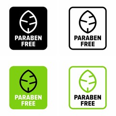 "Paraben free" preservative lack information sign