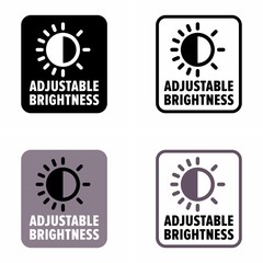 "Adjustable brightness" wireless sensor technology, information sign