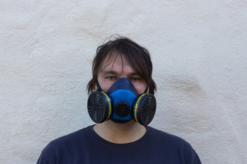Boy with a protection mask. Coronavirus Covid-19 protection.