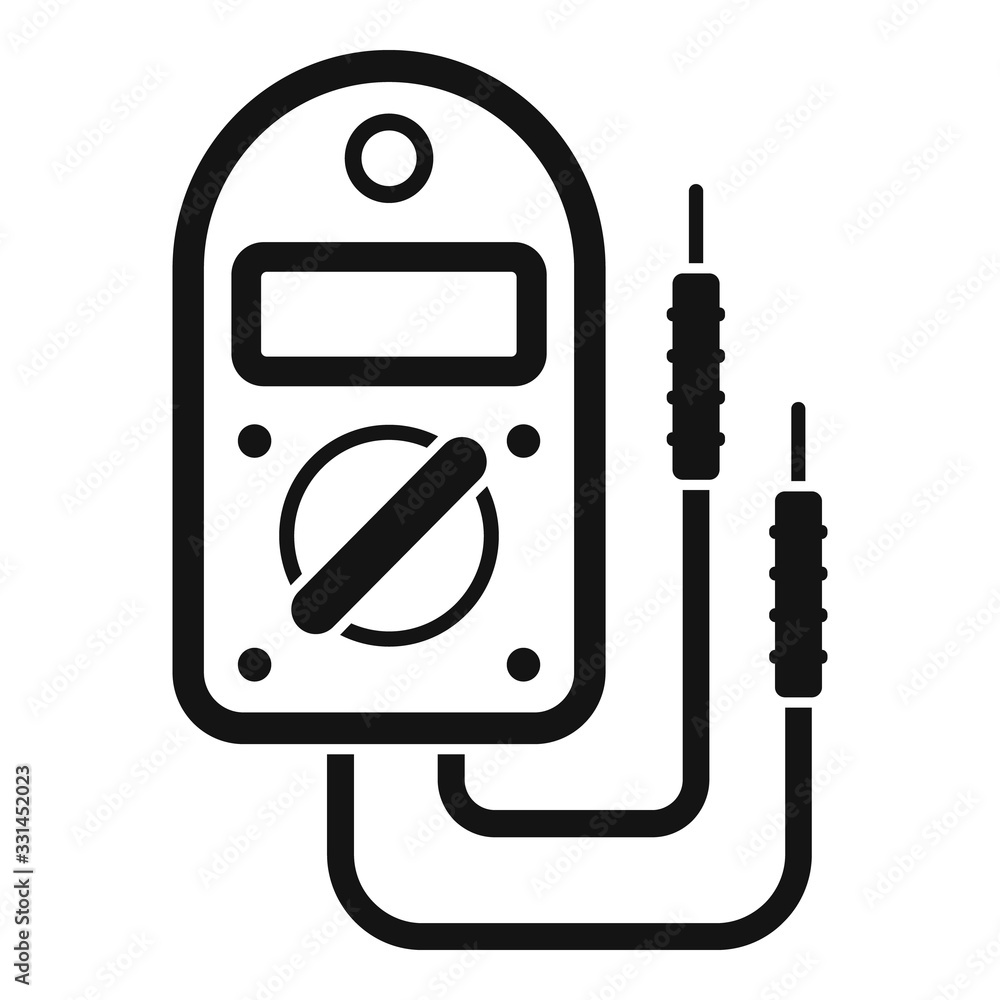 Poster multimeter tester icon. simple illustration of multimeter tester vector icon for web design isolated