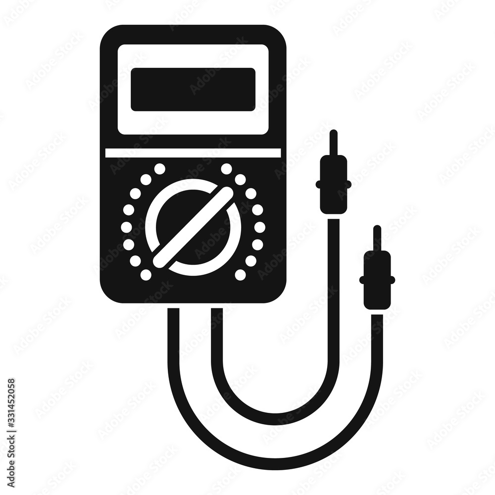 Poster multimeter instrument icon. simple illustration of multimeter instrument vector icon for web design 