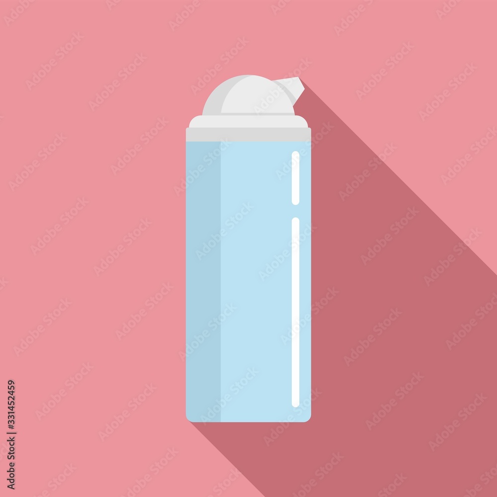 Poster shaving foam icon. flat illustration of shaving foam vector icon for web design
