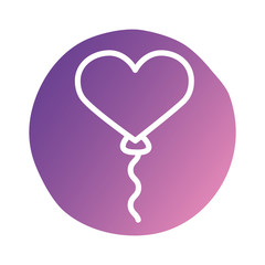 mother day hearts balloons helium block style icon