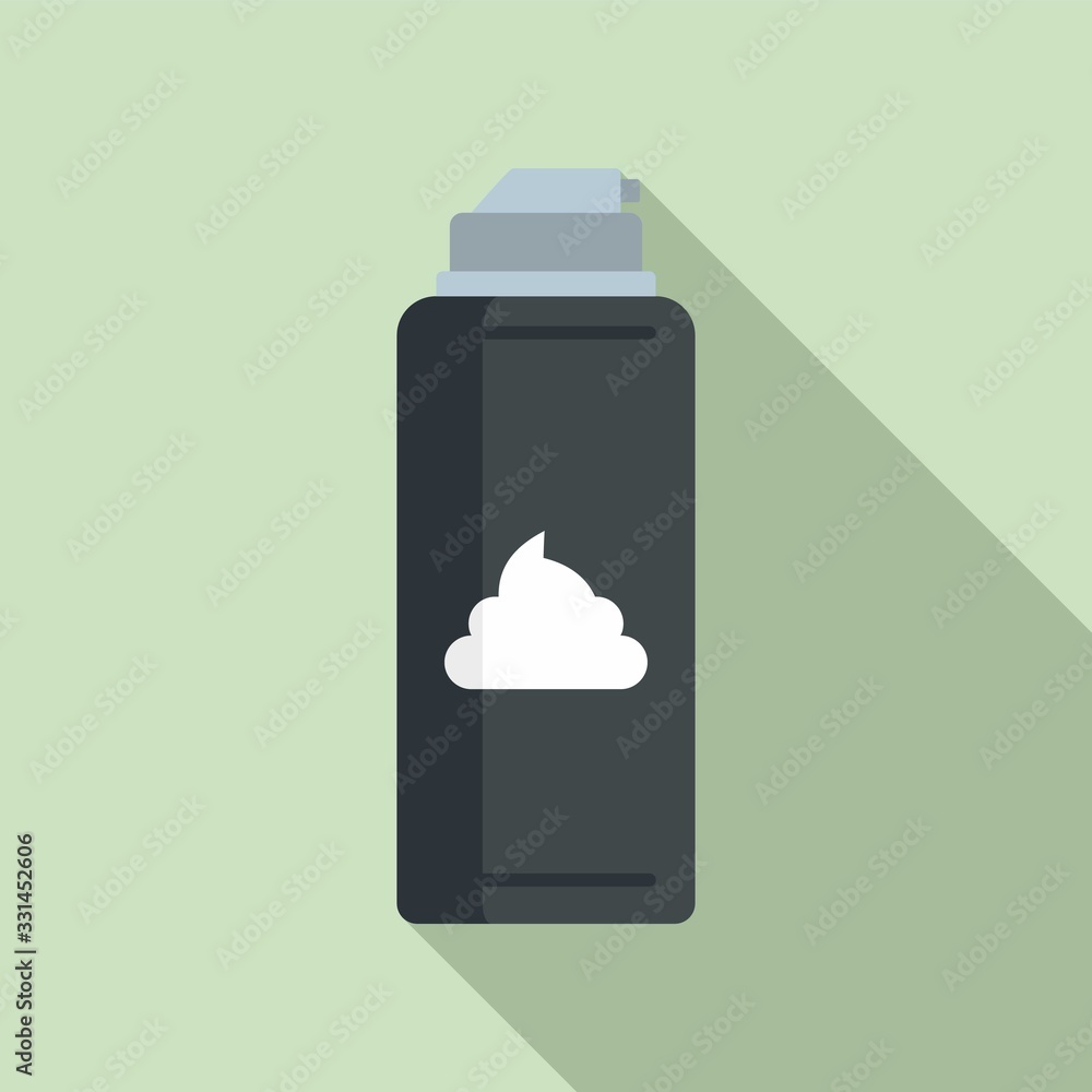 Poster razor shaving foam icon. flat illustration of razor shaving foam vector icon for web design