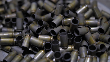 Bunch of bullet casings 9 mm