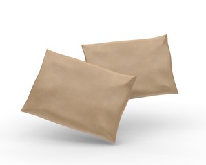 Blank Plastic Postal Mailing Bags Parcel Envelope Self Seal Courier Pouche Shipping Plastic Bags Postal Packing. 3d render illustration.