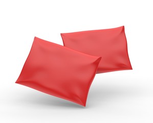 Naklejka premium Blank Plastic Postal Mailing Bags Parcel Envelope Self Seal Courier Pouche Shipping Plastic Bags Postal Packing. 3d render illustration.