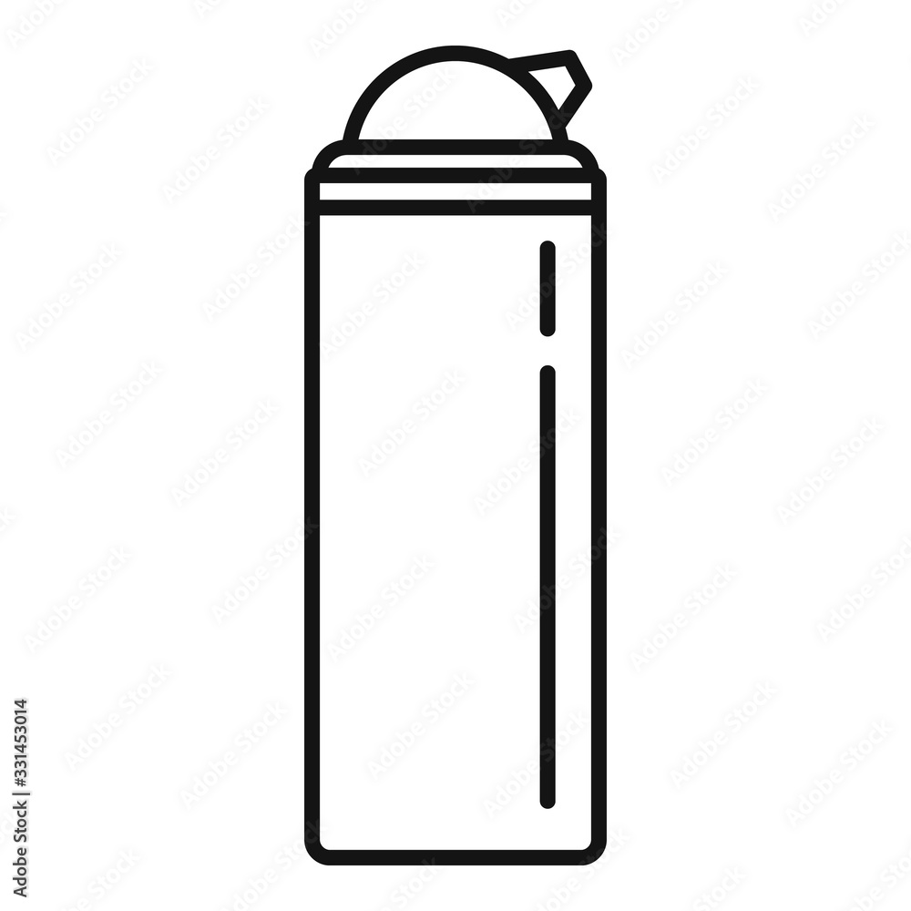 Poster shaving foam icon. outline shaving foam vector icon for web design isolated on white background