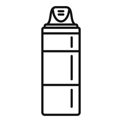 Shaving foam cream icon. Outline shaving foam cream vector icon for web design isolated on white background