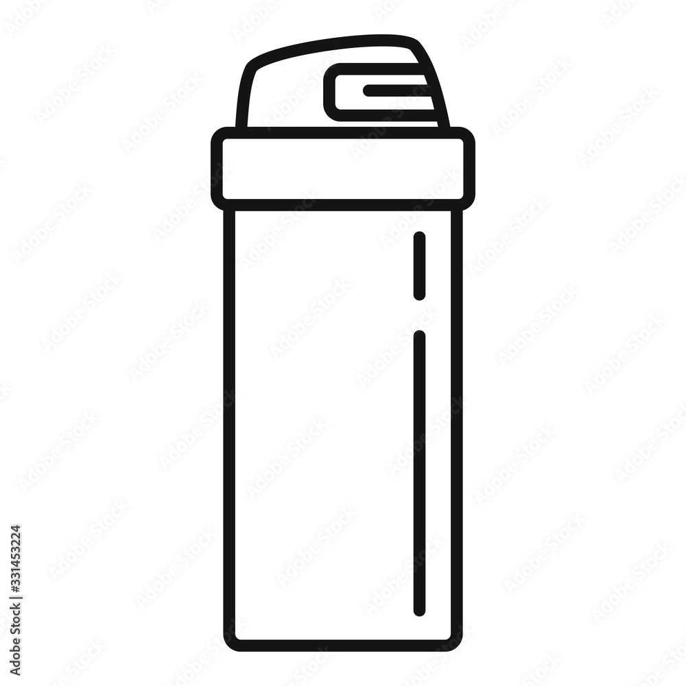 Poster men shaving foam icon. outline men shaving foam vector icon for web design isolated on white backgro
