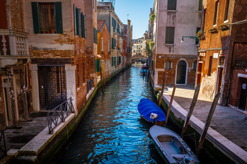 streets, houses, and channels Venice, Italy 