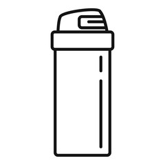 Men shaving foam icon. Outline men shaving foam vector icon for web design isolated on white background