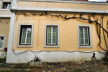 Old colorful and vintage facades in Lisbon