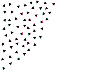 background with floating triangle. Vector