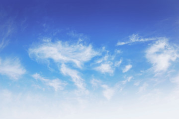 Fototapeta premium The sky is blue with beautiful clouds.