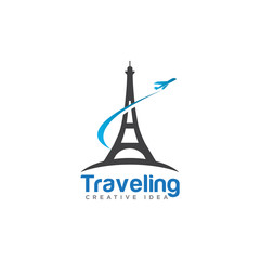 Traveling Logo Icon Design Vector