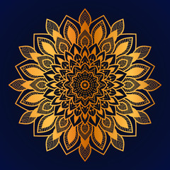 modern creative vector floral indian mandala art mandaly pattern luxury golden background