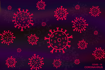 Coronavirus Epidemic (2019-nCoV) pattern. Covid-19 flat vector pattern background. Covid-19, novel coronavirus, 2019-nCoV, quarantine banner concept