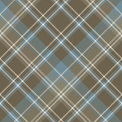Seamless pattern in great discreet dark brown and blue  colors for plaid, fabric, textile, clothes, tablecloth and other things. Vector image. 2