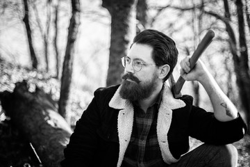 Portrait homme noir et blanc 