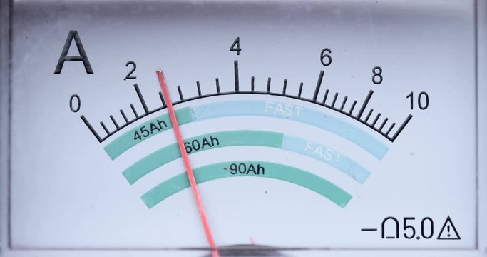 The arrow of the ammeter sharply deviates when voltage is turned on in electrical equipment