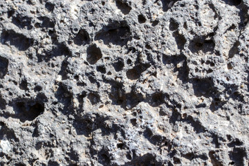 Stones with unusual shapes and textures