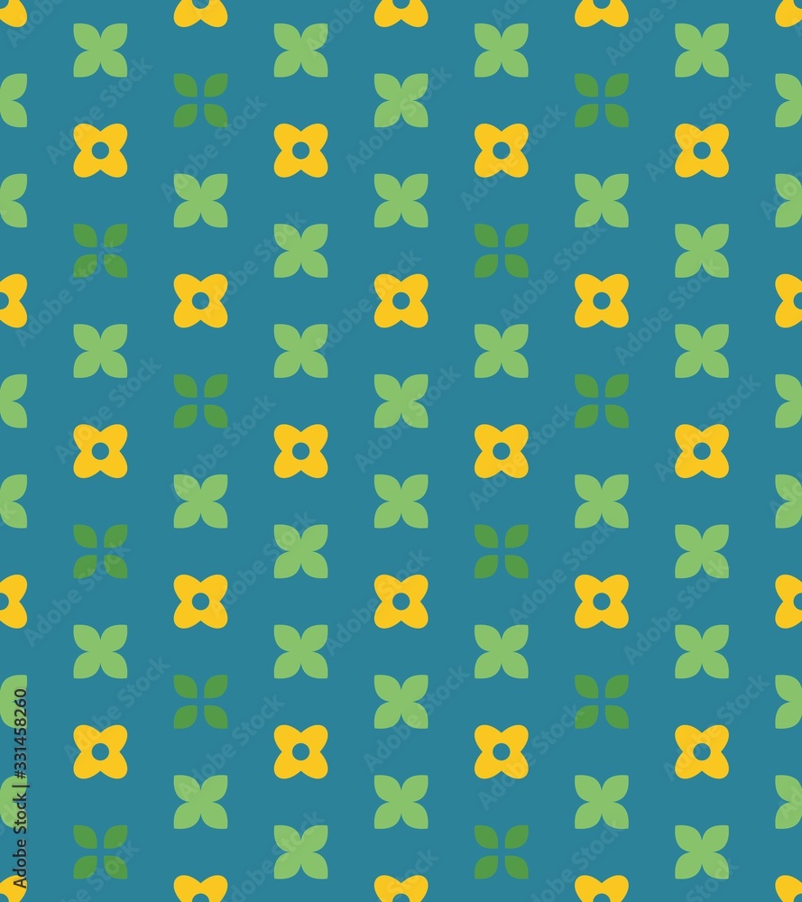 Poster  ornament and  pattern on a seamless spring pattern.