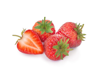 Fresh Strawberry on isolated background
