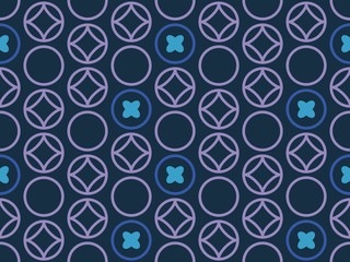 Spring. Colors.  rhombus. circle. Pattern without seams