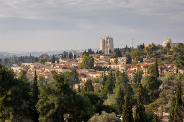 Fototapeta na wymiar Jerusalem landscape view 