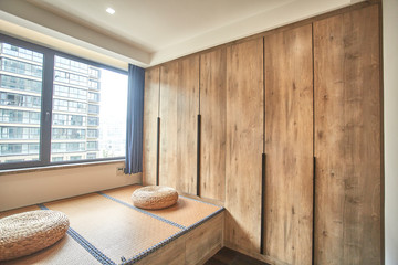 Renovated bedroom in model home