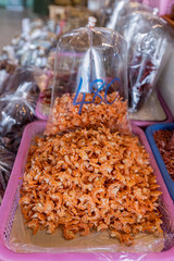 Dried seafood from the market