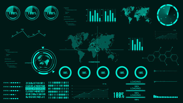 Abstract technology ui futuristic concept hud interface