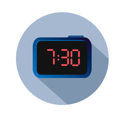 Simple flat illustration of an electronic watch. Illustration for banner, site, mobile application 