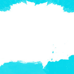white wallpaper with blue frame.
