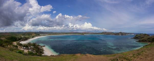 view from bukit merese or merese hill, Lombok island, Indonesia