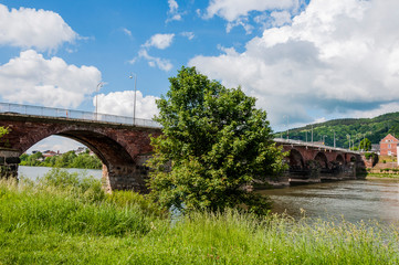 Trier, Römerbrücke, Mosel, Fluss, Moselbrücke, Brücke, Flussschifffahrt, Rheinland-Pfalz,...