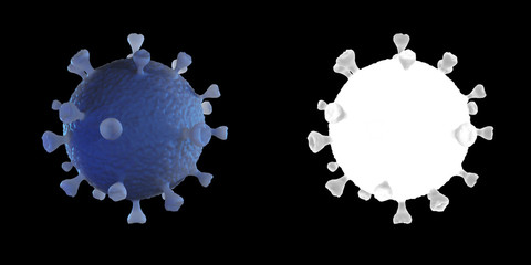 Coronavirus 3D graphic illustration