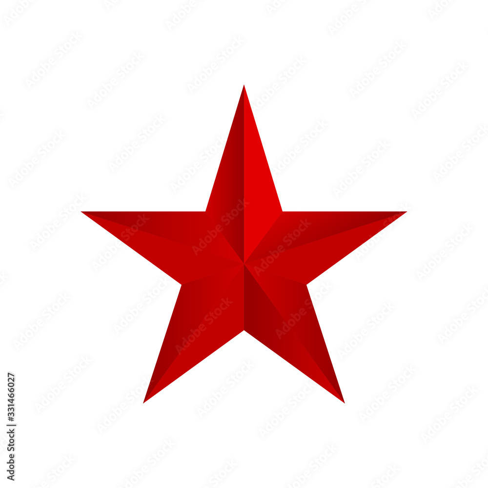 Canvas Prints red star. vector isolated illustration. communism design element.