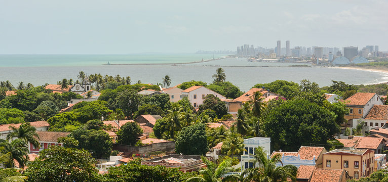 Recife city view from Olinda, Pernambuco