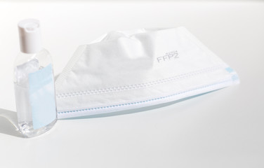 masque et gel protection covid 19 , corona virus