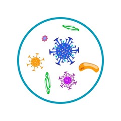 illustration graphic vector of corona virus in wuhan,corona virus infection. 2019-nvoc virus.corona virus microbe.