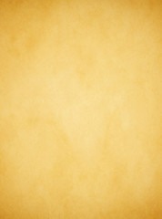 Tan Parchment Texture Background. Shadowed Corners. Portrait Orientation.