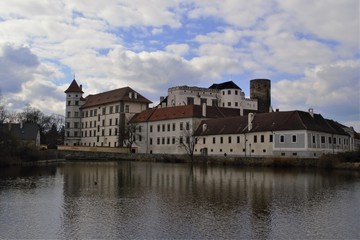 Old castle by the lake