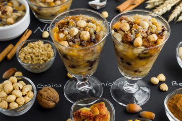 Traditional Turkish Dessert Asure 