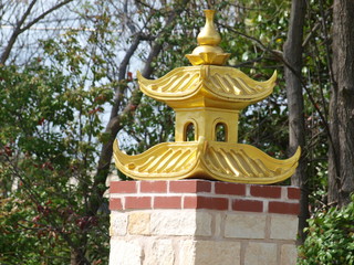 Spring in Asian Temple Garden