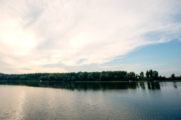 Danube river island