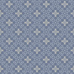 Vector seamless pattern Asian background pattern on gray, elegant Wallpaper for your design.