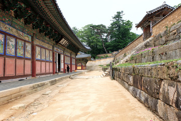 Haeinsa Temple in Hapcheon-gun, South Korea. Haeinsa is an old Korean traditional temple.